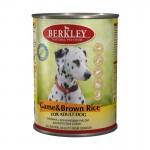 Berkley консервы для собак с олениной и коричневым рисом, Adult Game&Brown Rice